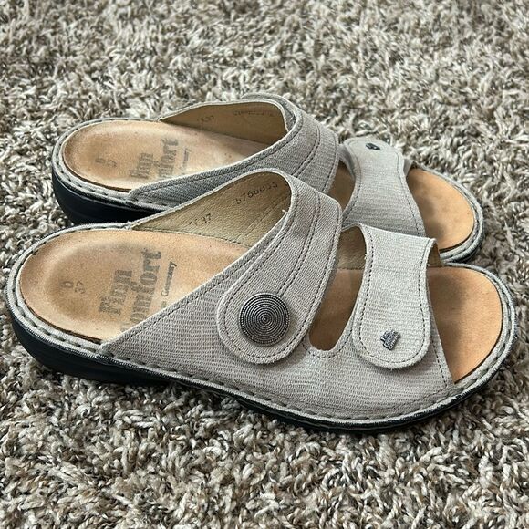 Finn Comfort Sansibar Two Strap Velcro Sandals D37 - Picture 1 of 12